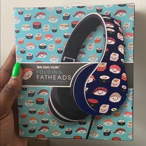 Folding stereo headphones sushi themed🍣 🥰